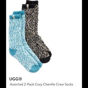 UGG Cozy Chenille Crew Socks (2 pairs) NWOT